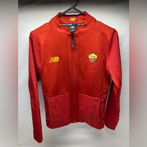 New Balance AS Roma Football Soccer Training Top Warmup Kids Jacket Size Youth L